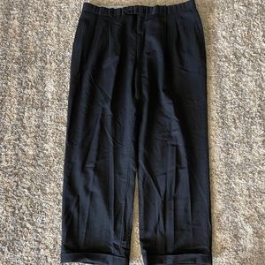 ROC Black Pleated Front Dress Pants Slacks Mens sz 40 x 30